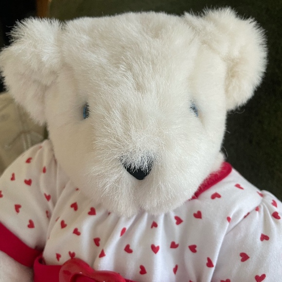 THE VERMONT TEDDY BEAR CO Other - THE VERMONT TEDDY BEAR COMPANY OFF WHITE BEAR WITH BUILD A BEAR VALENTINE OUTFIT
